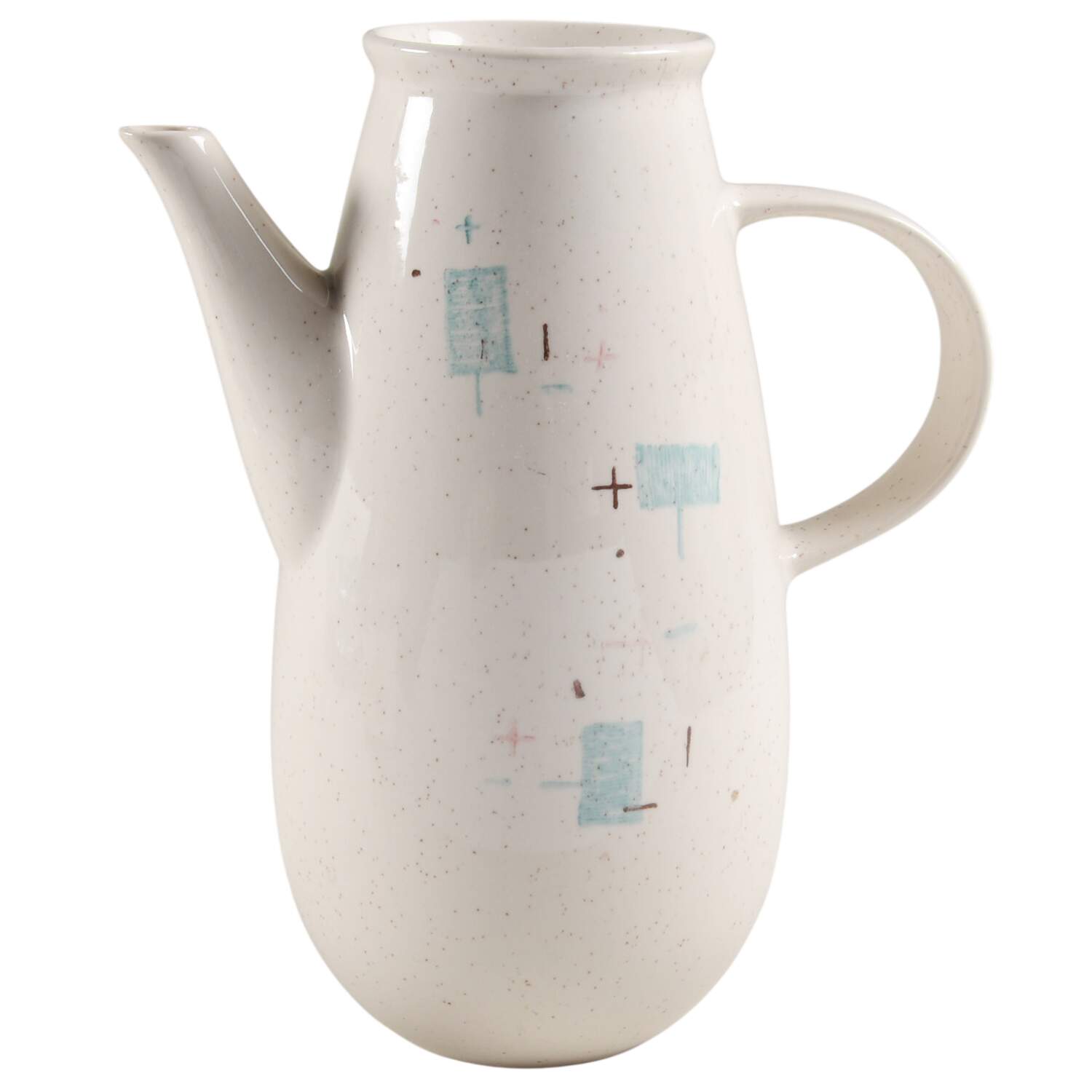Heavenly Days Blue White Coffee Pot No Lid by Metlox - Poppytrail - Vernon-1