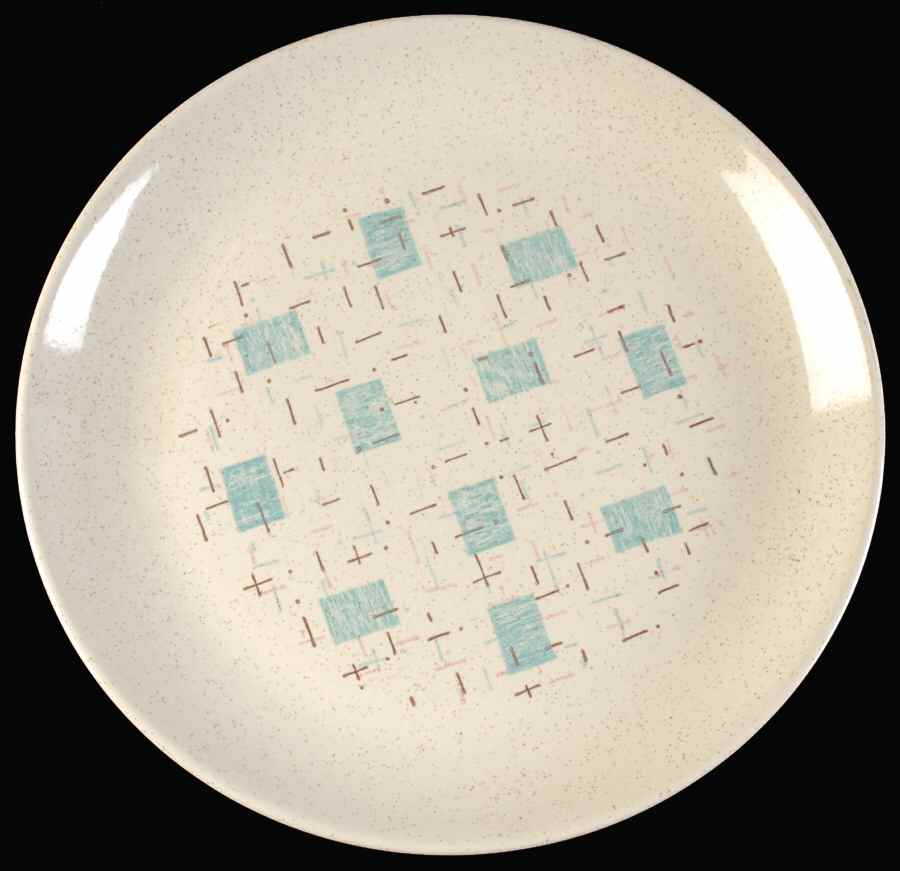 Heavenly Days Blue White 13" Chop Plate (Round Platter) by Metlox - Poppytrail - Vernon-1