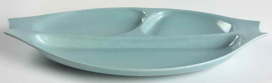 Heavenly Days Blue White 3-Part Relish by Metlox - Poppytrail - Vernon-1