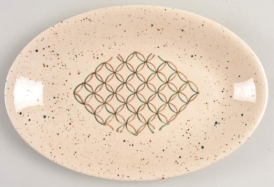 Heyday 9" Oval Serving Platter by Metlox - Poppytrail - Vernon-1