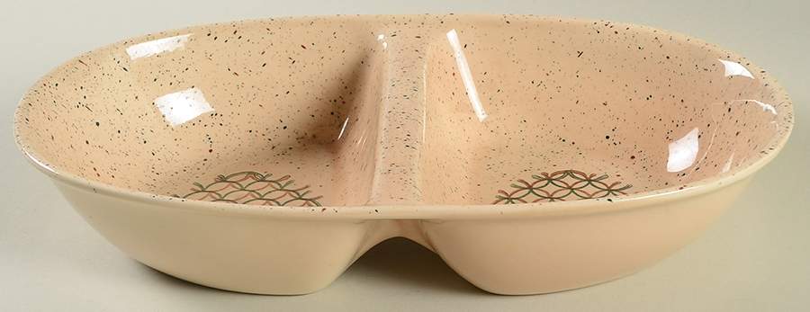 Heyday Oval Divided Vegetable Bowl by Metlox - Poppytrail - Vernon-1