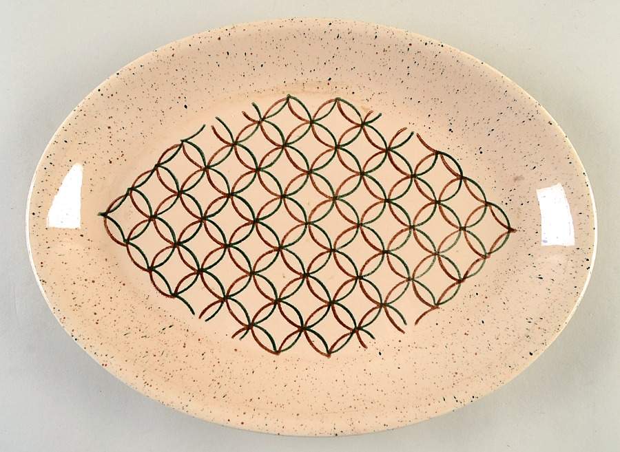 Heyday 13" Oval Serving Platter by Metlox - Poppytrail - Vernon-1