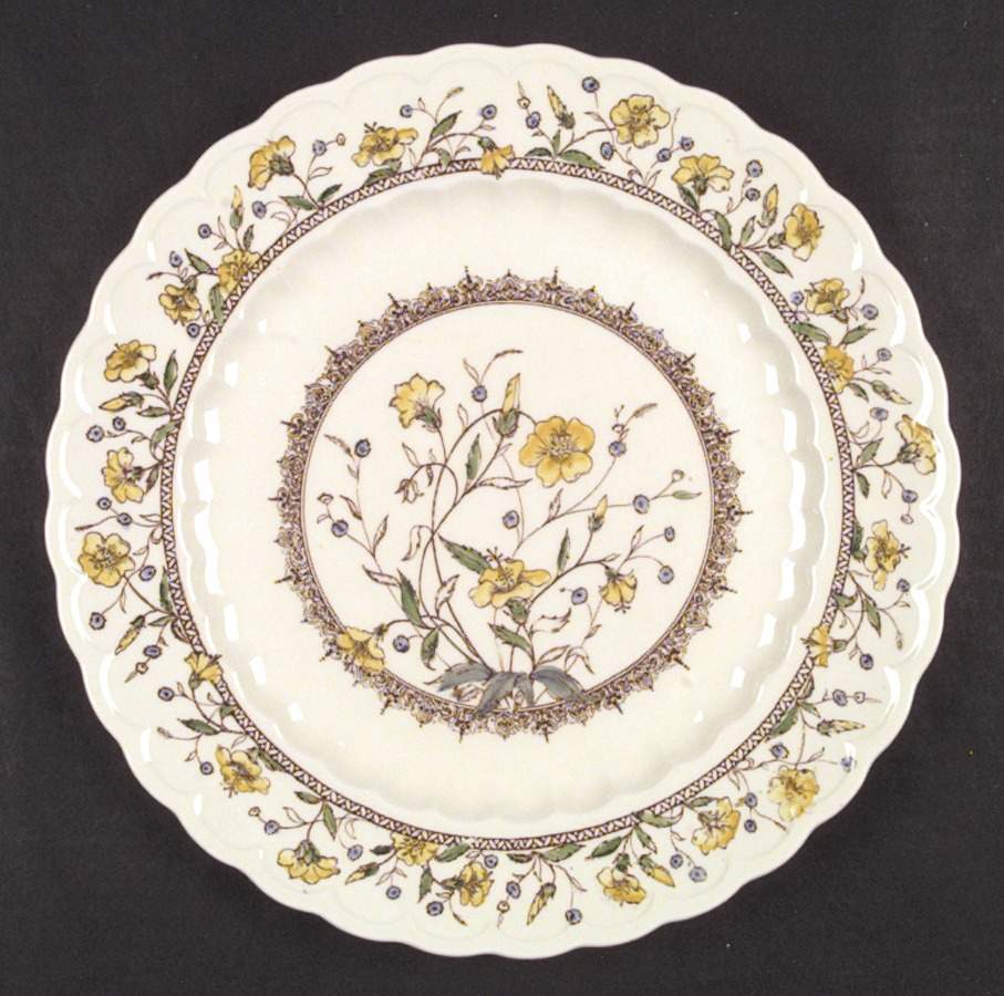 Hibiscus Dinner Plate by Metlox - Poppytrail - Vernon-1