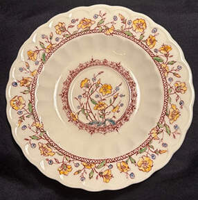 Hibiscus Saucer by Metlox - Poppytrail - Vernon-1