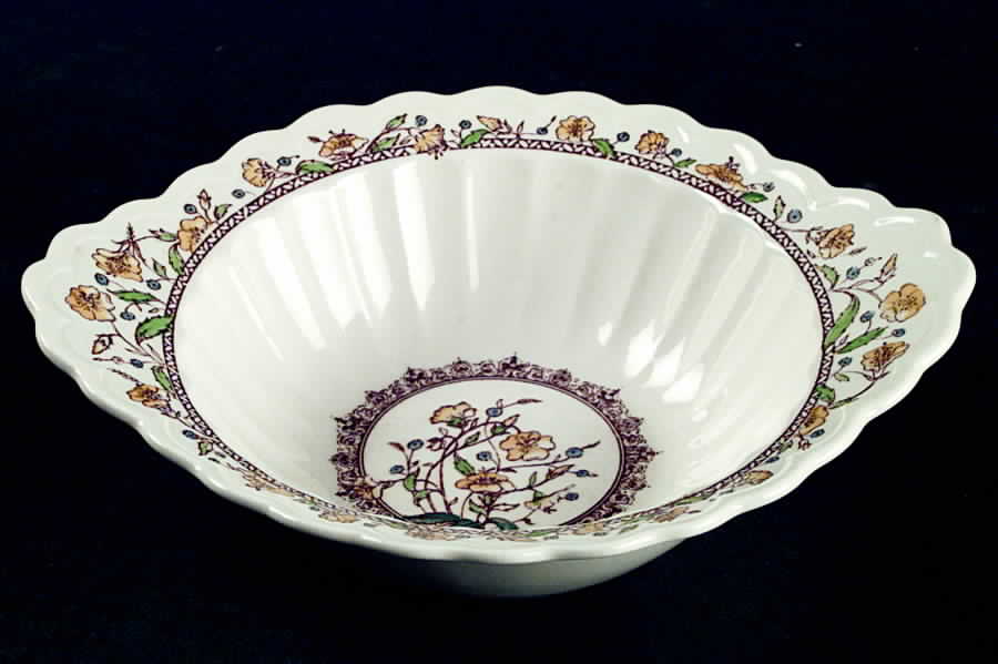 Hibiscus Lugged Chowder Bowl by Metlox - Poppytrail - Vernon-1
