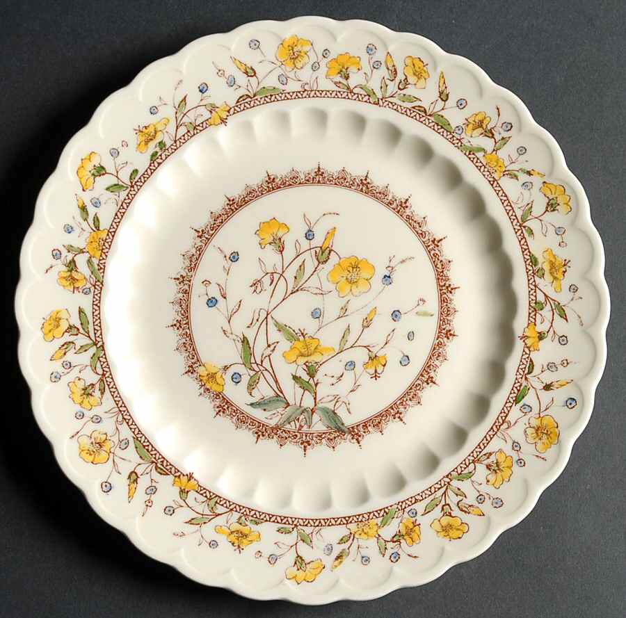 Hibiscus Luncheon Plate by Metlox - Poppytrail - Vernon-1
