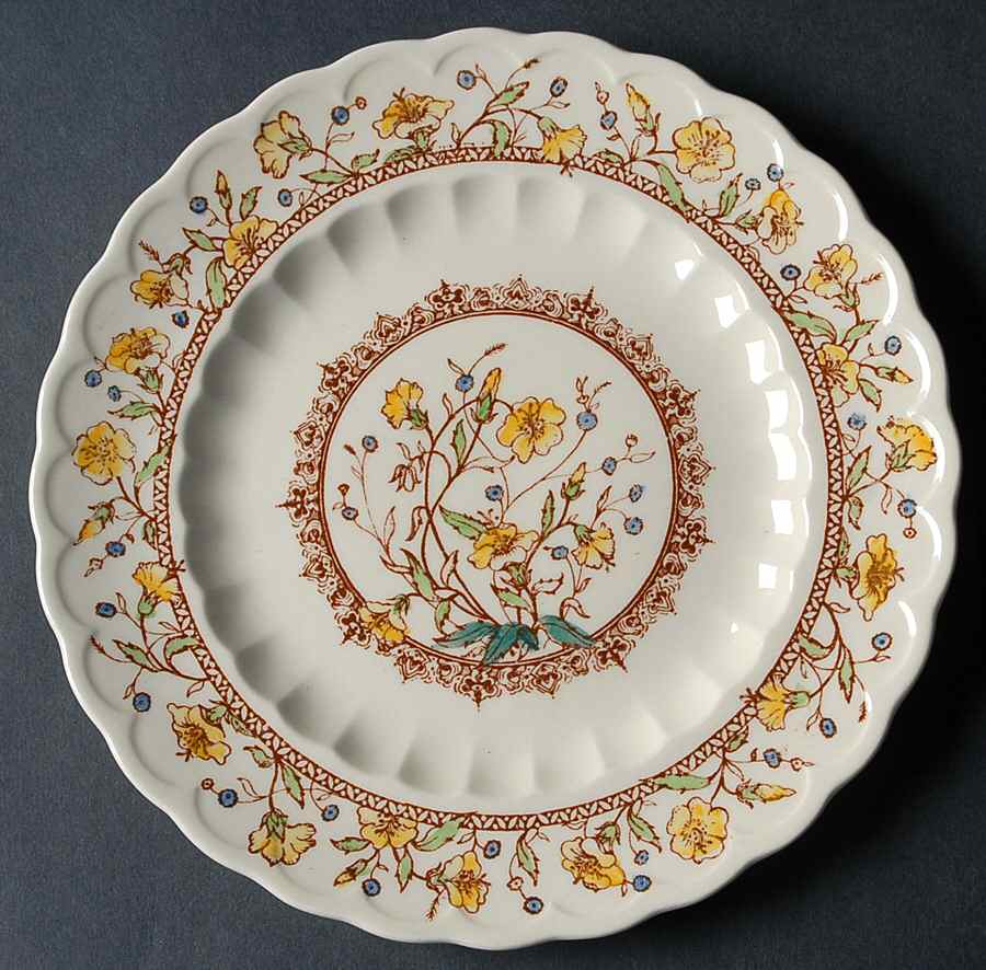 Hibiscus Salad Plate by Metlox - Poppytrail - Vernon-1