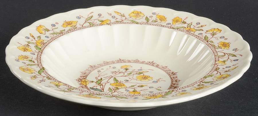 Hibiscus Rim Soup Bowl by Metlox - Poppytrail - Vernon-1