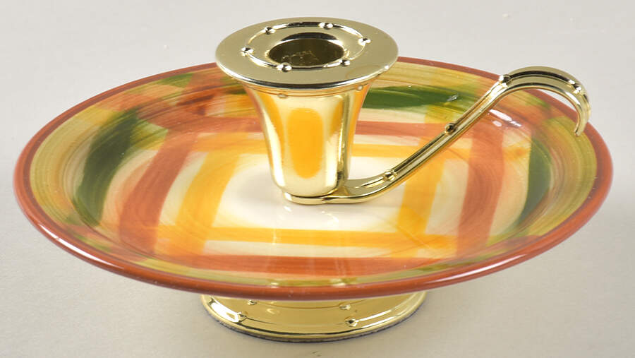 Homespun 3"- 3 1/4" Candleholder (BB) HC by Metlox - Poppytrail - Vernon-1