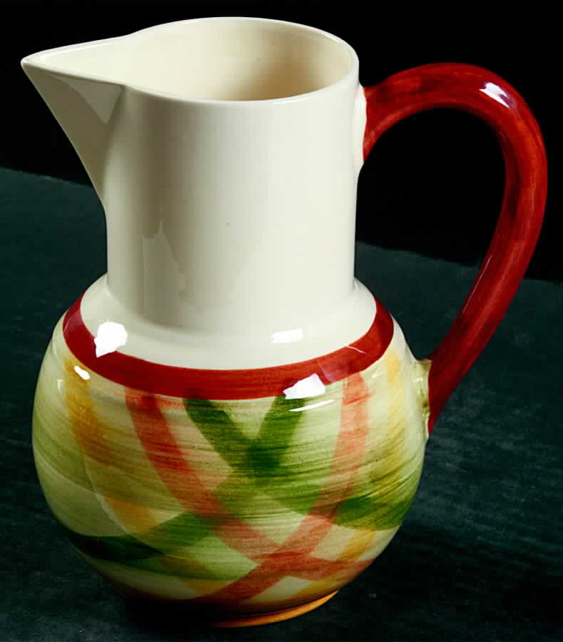 Homespun 32 Oz Jug by Metlox - Poppytrail - Vernon-1
