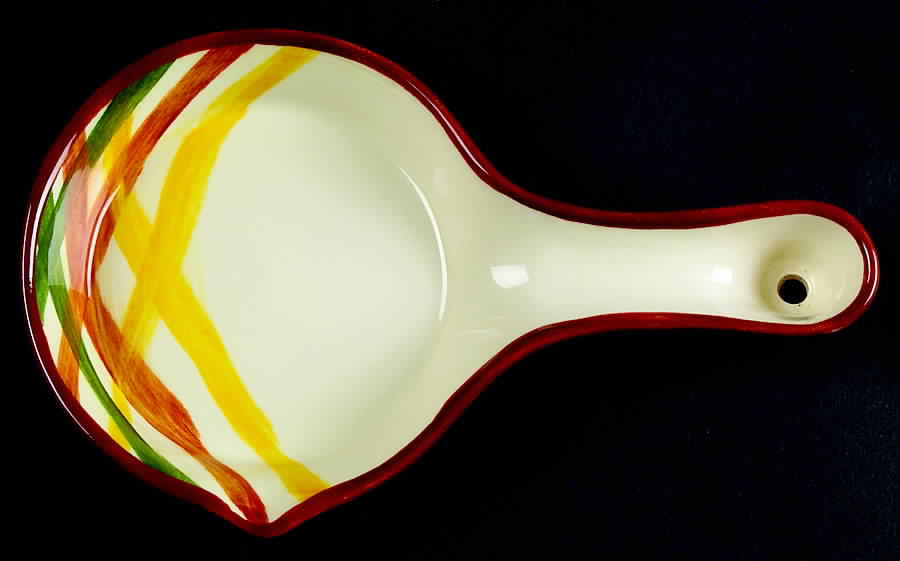Homespun Spoon Rest/Holder (Holds 1 Spoon) by Metlox - Poppytrail - Vernon-1