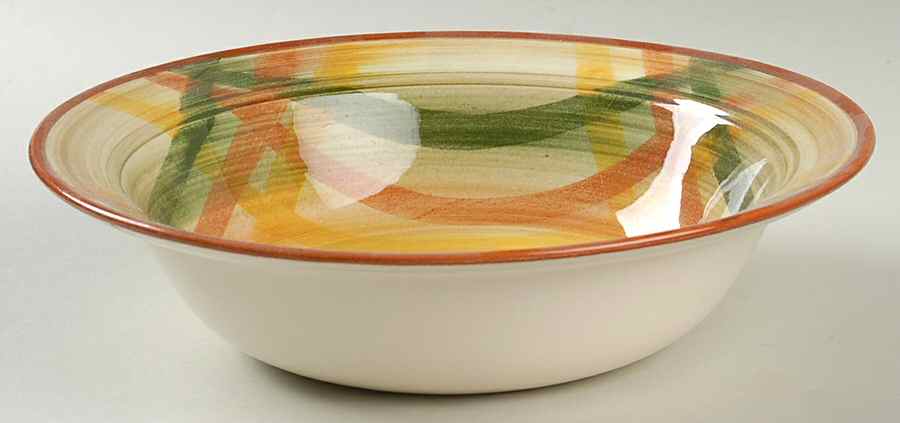 Homespun 8" Round Vegetable Bowl by Metlox - Poppytrail - Vernon-1
