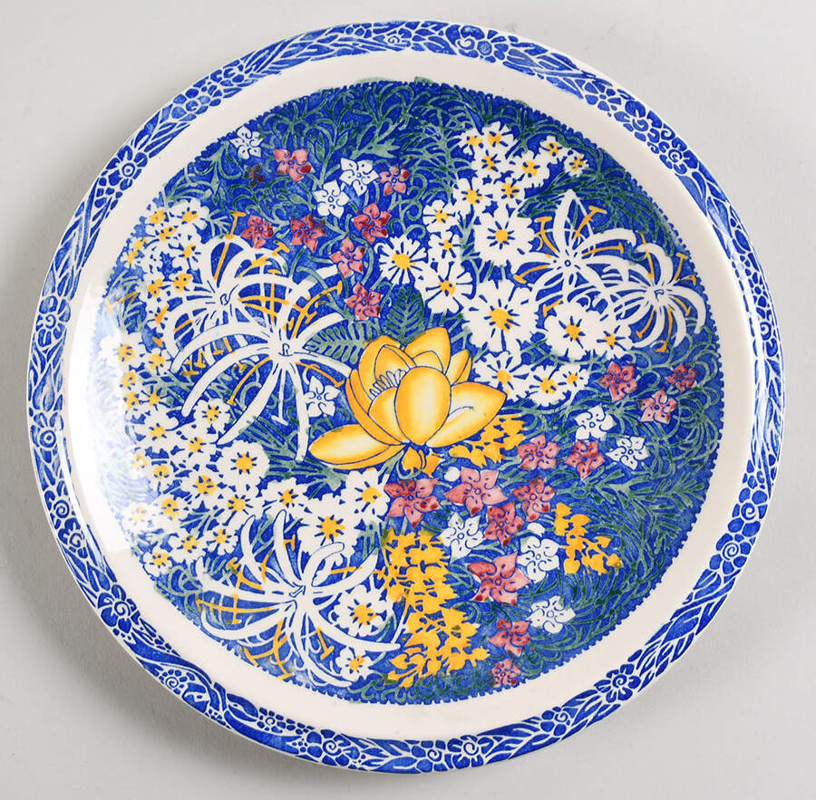 Honolulu Large Luncheon Plate by Metlox - Poppytrail - Vernon-1