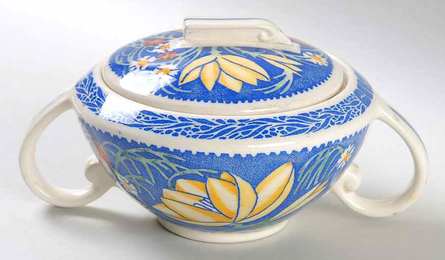 Honolulu Sugar Bowl & Lid by Metlox - Poppytrail - Vernon-1