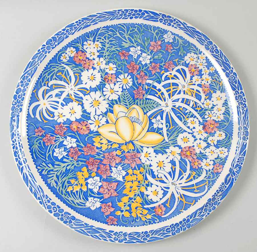 Honolulu 13" Chop Plate (Round Platter) by Metlox - Poppytrail - Vernon-1