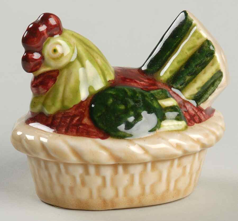Homestead Provincial Hen On Nest Salt Shaker by Metlox - Poppytrail - Vernon-1