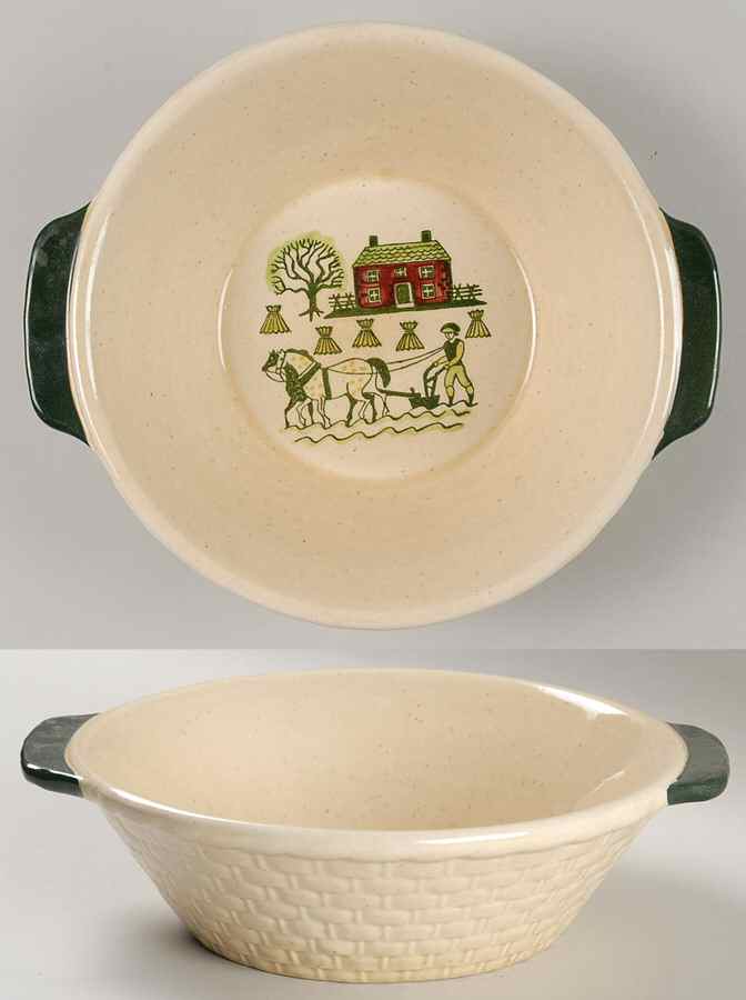 Homestead Provincial 9" Round Vegetable Bowl by Metlox - Poppytrail - Vernon-1