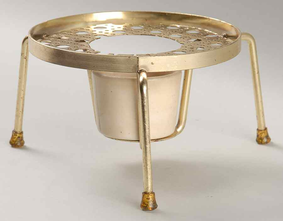 Homestead Provincial Warmer Stand No Candle for Kettle Casserole by Metlox - Poppytrail - Vernon-1