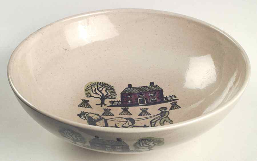 Homestead Provincial 11" Large Salad Serving Bowl by Metlox - Poppytrail - Vernon-1