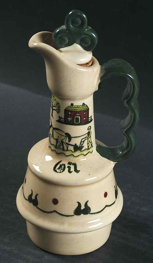 Homestead Provincial Oil Cruet and Stopper by Metlox - Poppytrail - Vernon-1