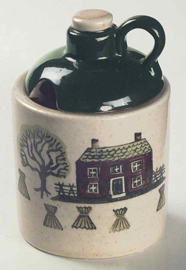Homestead Provincial Jam/Mustard & Lid by Metlox - Poppytrail - Vernon-1