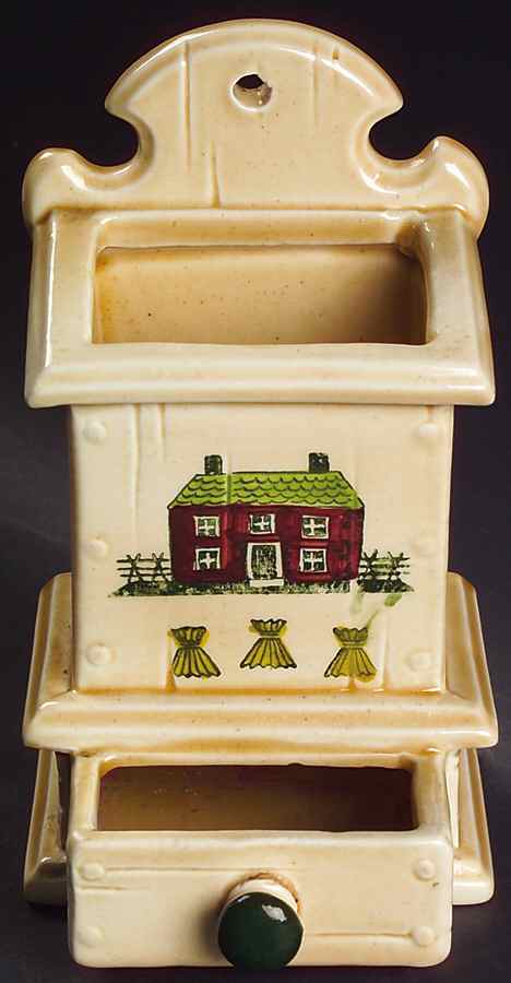 Homestead Provincial Match Box Holder by Metlox - Poppytrail - Vernon-1