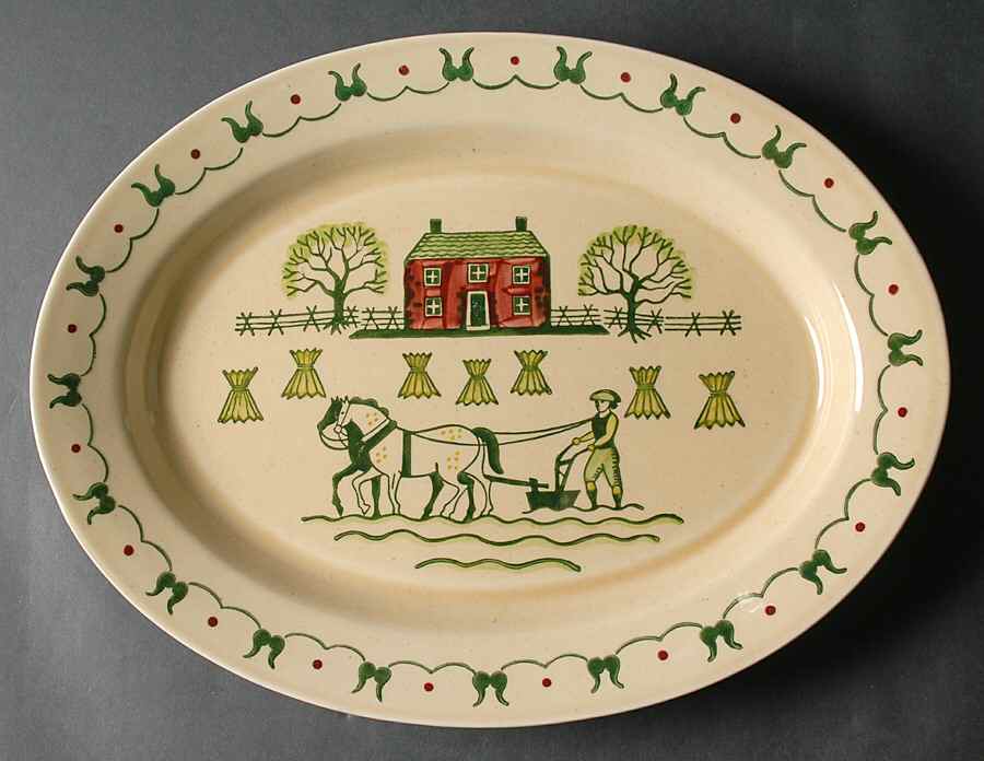 Homestead Provincial 16" Oval Serving Platter by Metlox - Poppytrail - Vernon-1