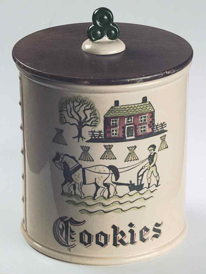 Homestead Provincial Cookie Jar & Lid by Metlox - Poppytrail - Vernon-1