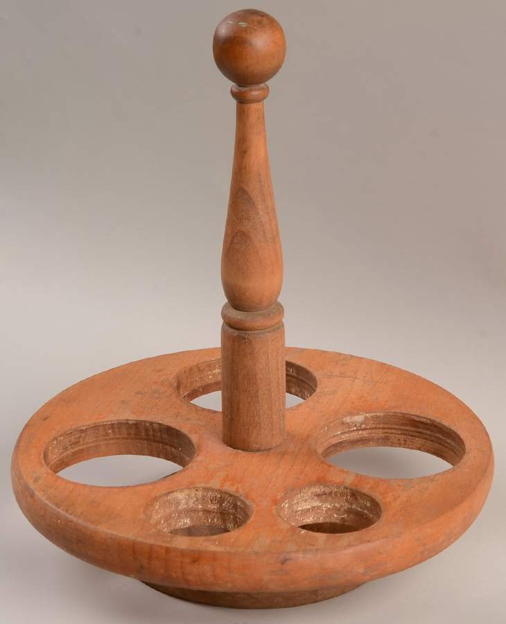 Homestead Provincial Wood Base for 9 Pc Condiment Set by Metlox - Poppytrail - Vernon-1