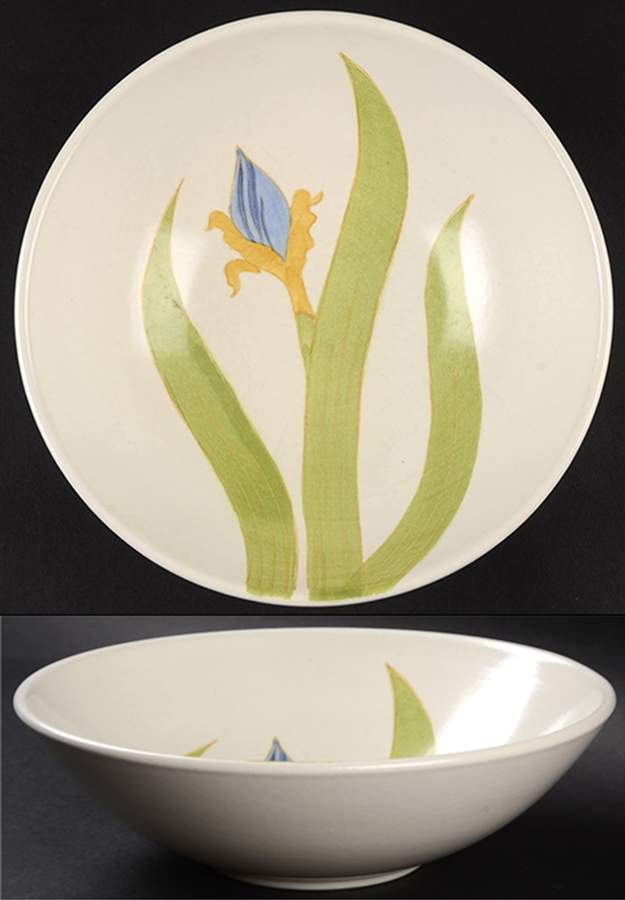 Iris 9" Round Vegetable Bowl by Metlox - Poppytrail - Vernon-1