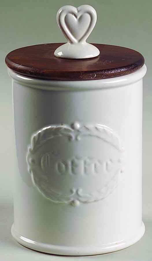 Jamestown Coffee Canister & Wood Lid by Metlox - Poppytrail - Vernon-1