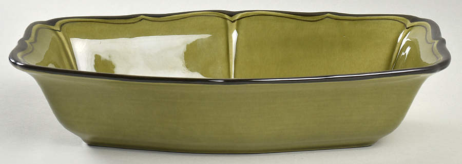 La Mancha Green 10" Rectangular Vegetable Bowl by Metlox - Poppytrail - Vernon-1