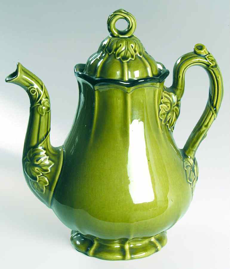 La Mancha Green Coffee Pot & Lid by Metlox - Poppytrail - Vernon-1