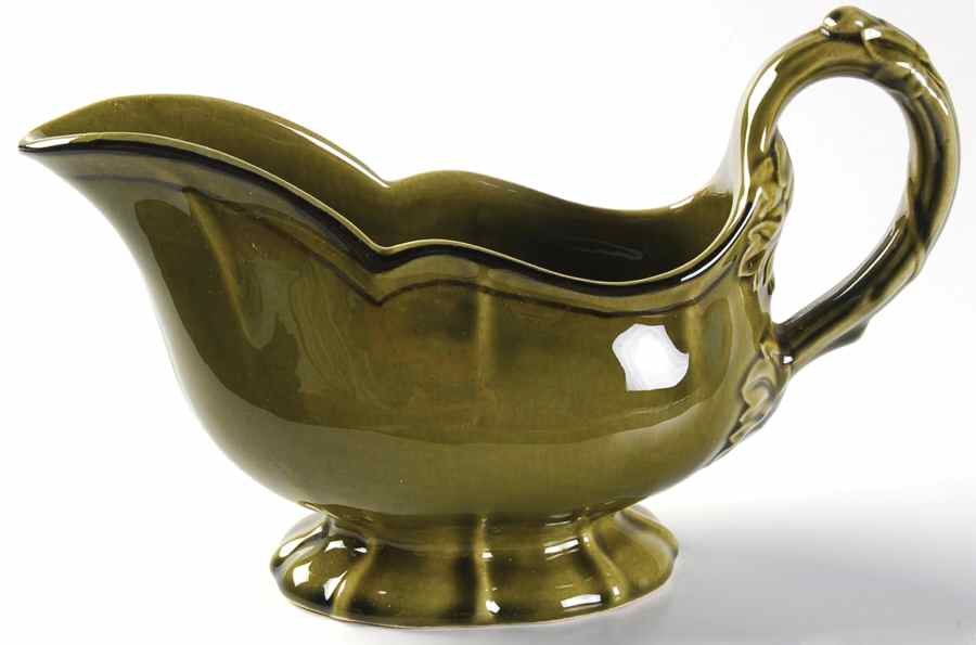 La Mancha Green Gravy Boat by Metlox - Poppytrail - Vernon-1