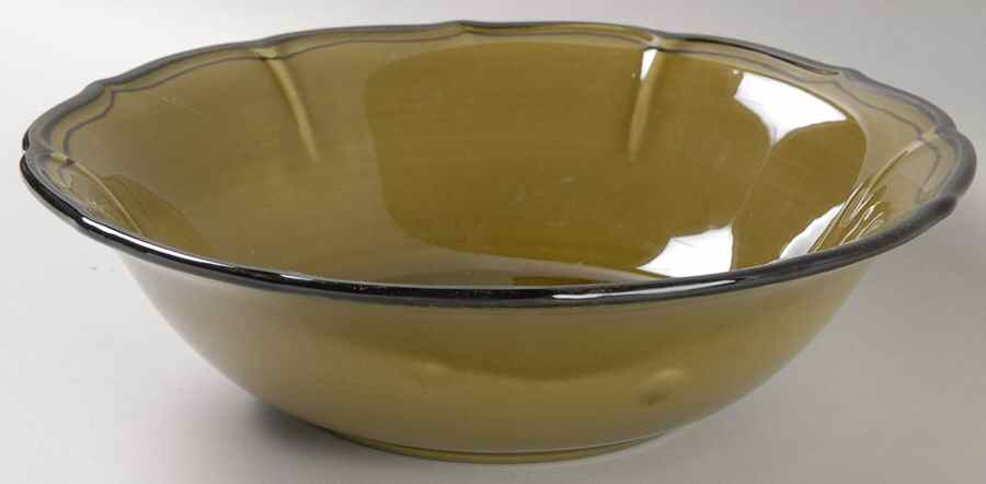 La Mancha Green 9" Round Vegetable Bowl by Metlox - Poppytrail - Vernon-1