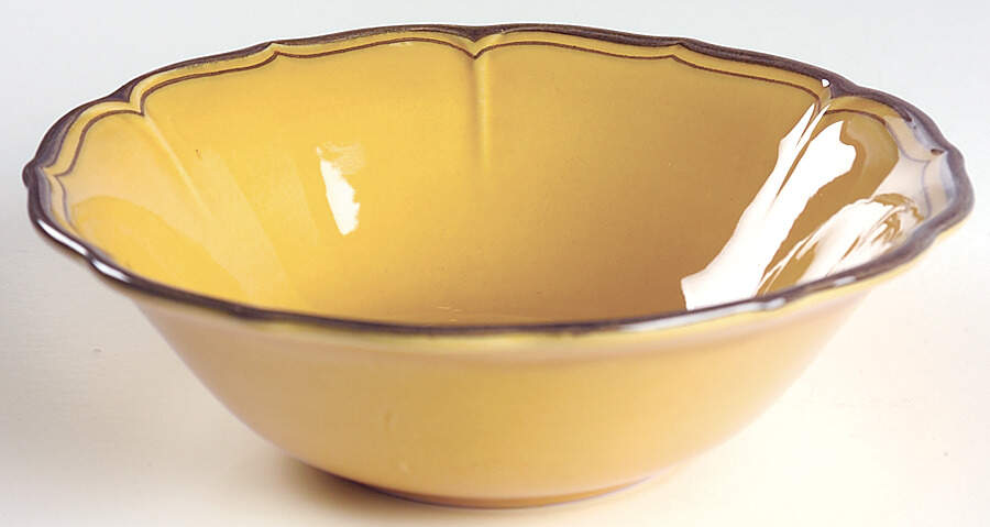 La Mancha Gold 8" Round Vegetable Bowl by Metlox - Poppytrail - Vernon-1