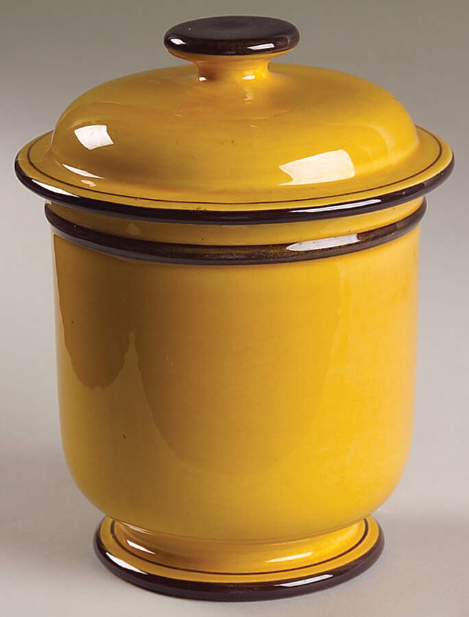 La Mancha Gold Small Canister & Lid by Metlox - Poppytrail - Vernon-1