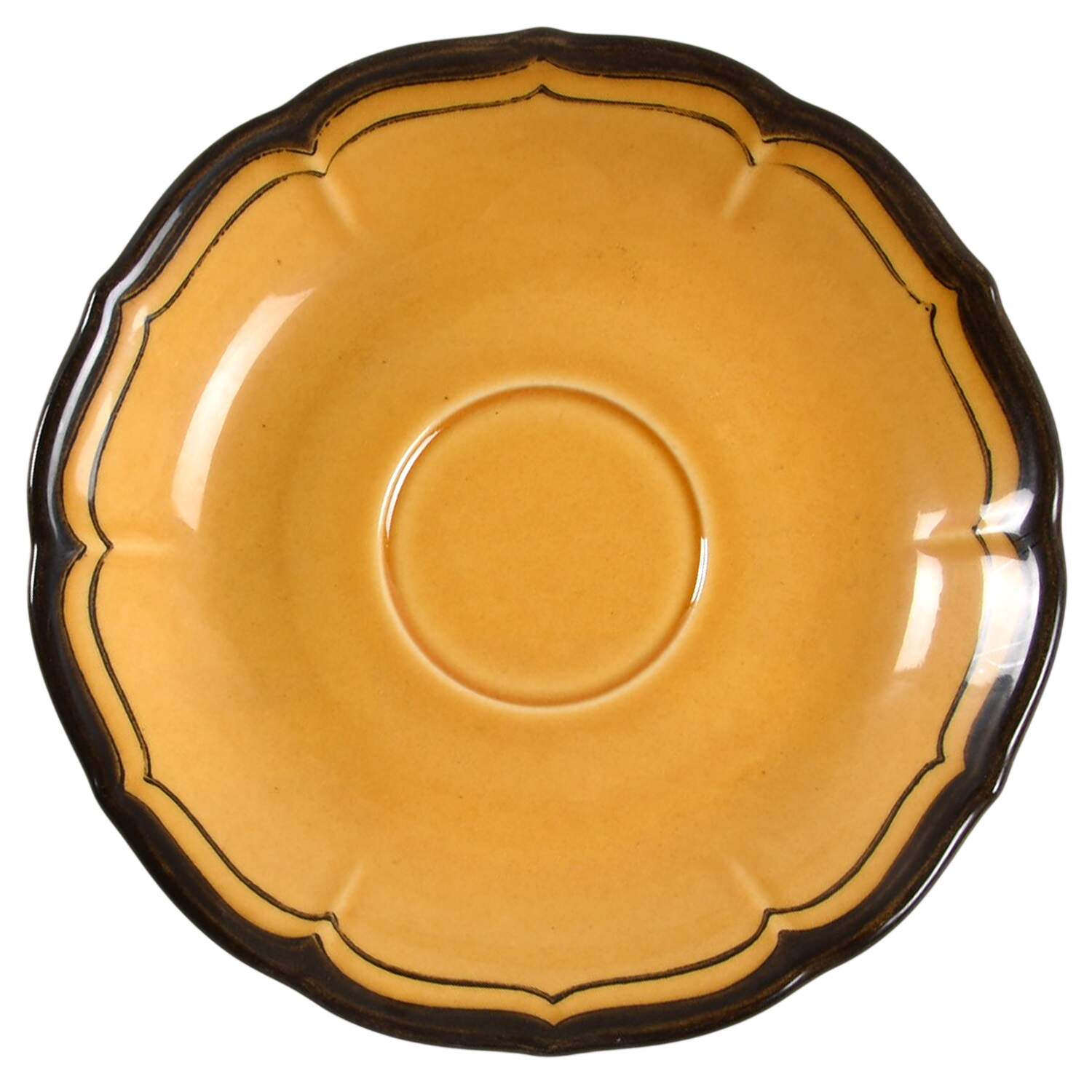 La Mancha Gold Saucer by Metlox - Poppytrail - Vernon-1
