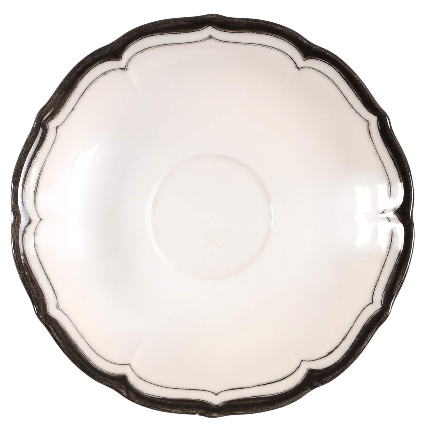 La Mancha White Saucer by Metlox - Poppytrail - Vernon-1