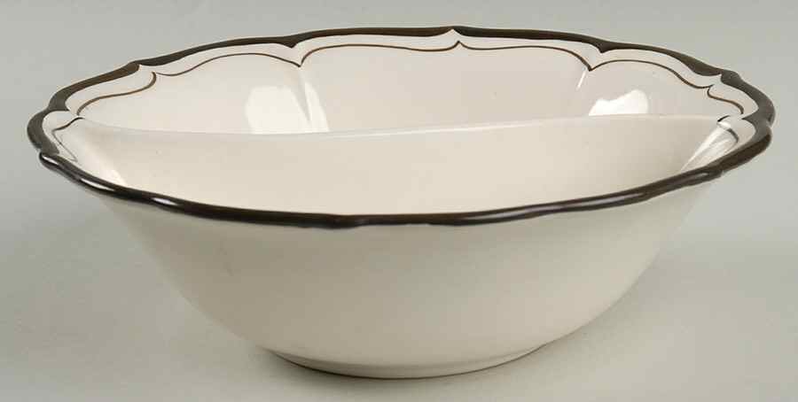 La Mancha White Round Divided Vegetable Bowl by Metlox - Poppytrail - Vernon-1