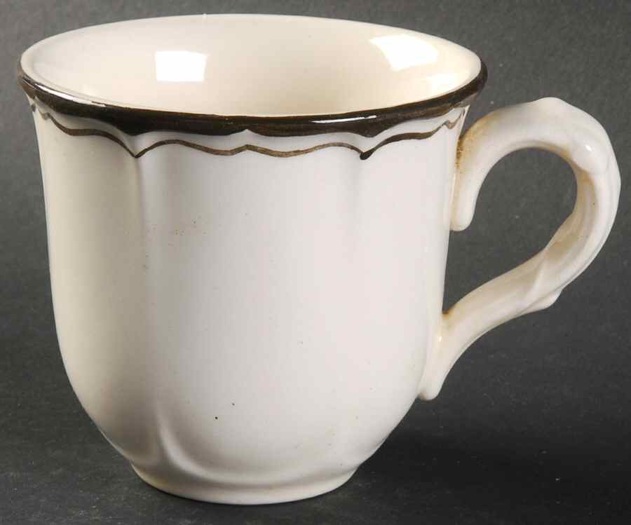 La Mancha White Flat Cup by Metlox - Poppytrail - Vernon-1