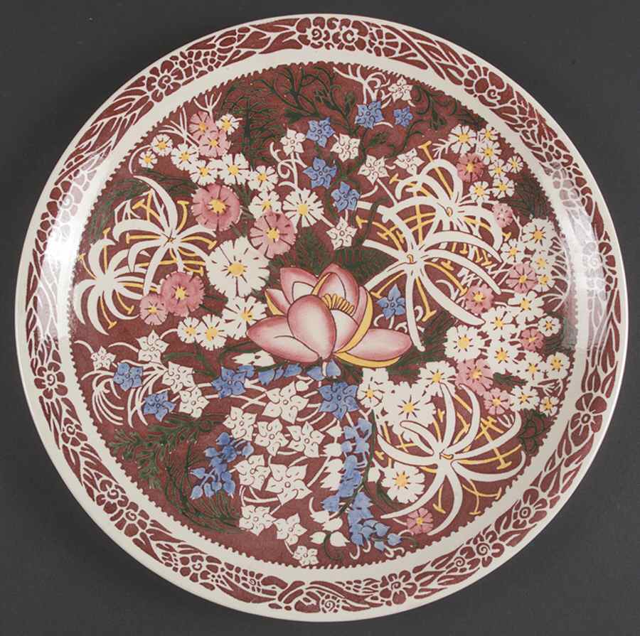 Lei Lani (San Marino Shape) 13" Chop Plate (Round Platter) by Metlox - Poppytrail - Vernon-1