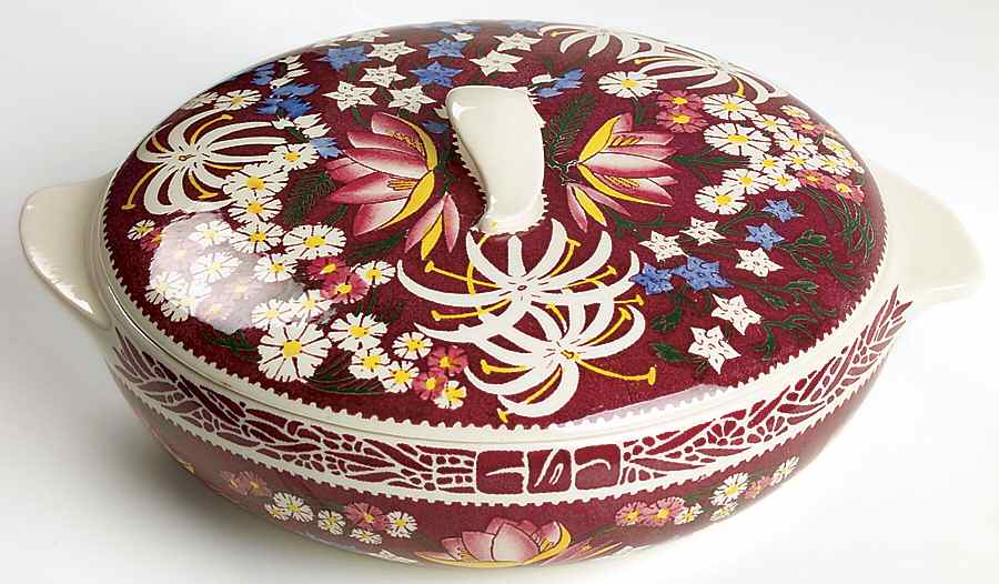 Lei Lani (San Marino Shape) 1.5 Qt Round Covered Casserole by Metlox - Poppytrail - Vernon-1