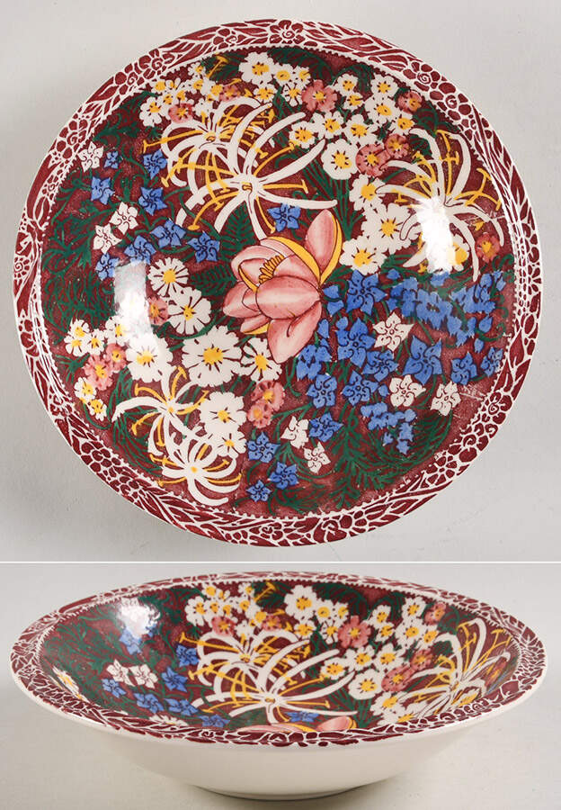 Lei Lani (Ultra Shape) 8" Round Vegetable Bowl by Metlox - Poppytrail - Vernon-1
