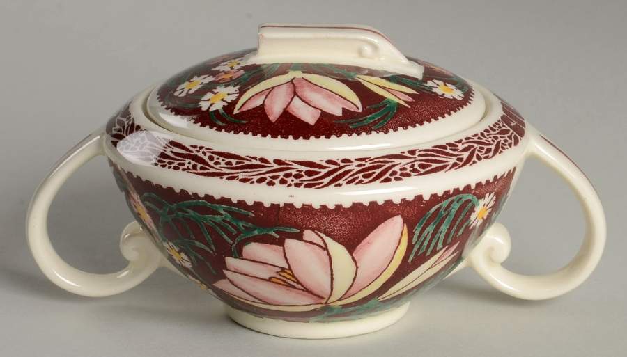 Lei Lani (Ultra Shape) Sugar Bowl & Lid by Metlox - Poppytrail - Vernon-1