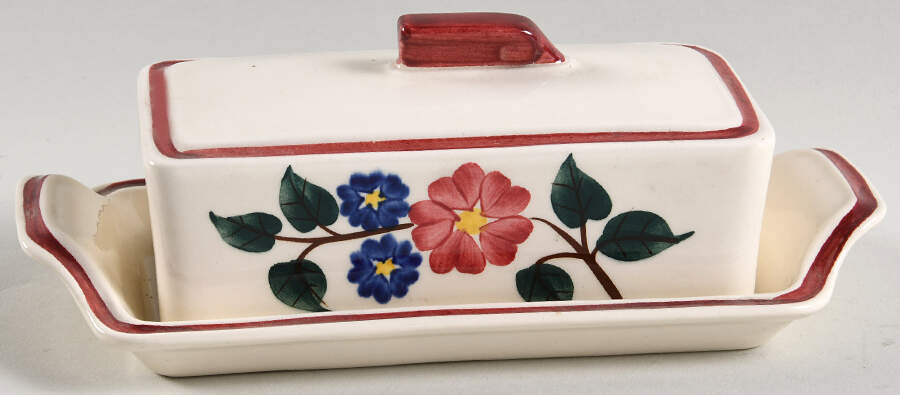 Linda 1/4 Lb Covered Butter by Metlox - Poppytrail - Vernon-1