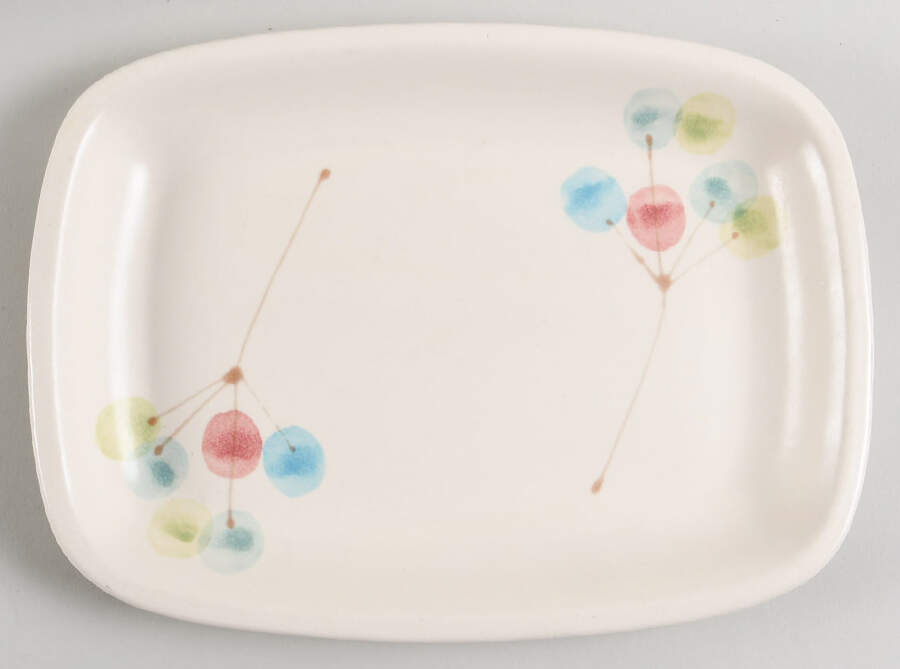 Lollipop Tree 11" Rectangular Serving Platter by Metlox - Poppytrail - Vernon-1
