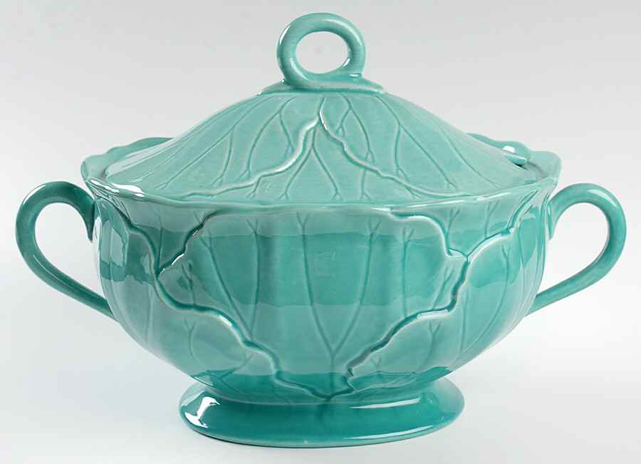 Lotus Aqua (Second Series) Tureen &  Lid by Metlox - Poppytrail - Vernon-1