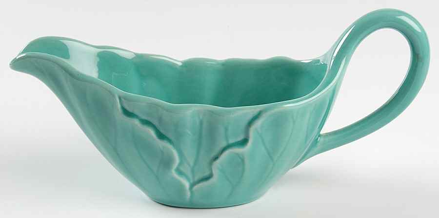 Lotus Aqua (Second Series) Gravy Boat by Metlox - Poppytrail - Vernon-1