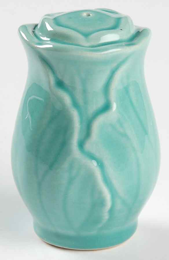 Lotus Aqua (Second Series) Salt Shaker by Metlox - Poppytrail - Vernon-1